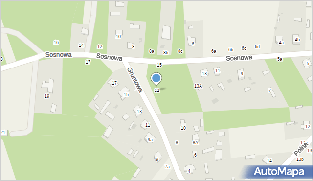 Czeremcha, Gruntowa, 12, mapa Czeremcha