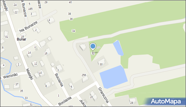 Czernichów, Graniczna, 32, mapa Czernichów