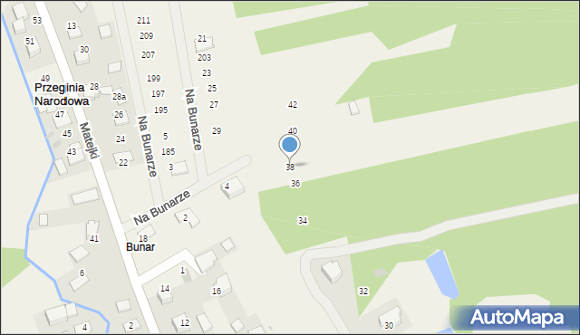 Czernichów, Graniczna, 38, mapa Czernichów