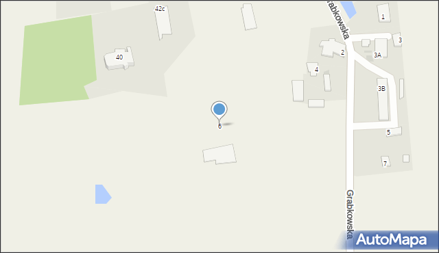 Czerniewice, Grabkowska, 6, mapa Czerniewice