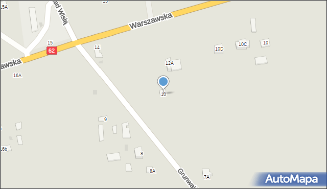 Czerwińsk nad Wisłą, Grunwaldzka, 10, mapa Czerwińsk nad Wisłą