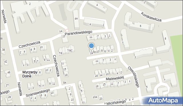 Częstochowa, Grochowiaka Stanisława, 14, mapa Częstochowy