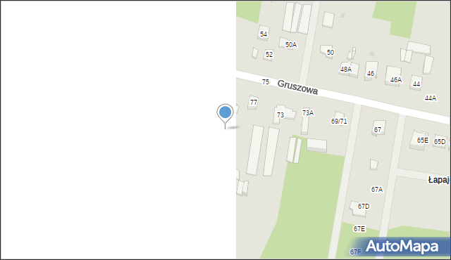 Częstochowa, Gruszowa, 79A, mapa Częstochowy