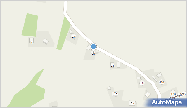 Czudec, Grabieńskich, 15, mapa Czudec