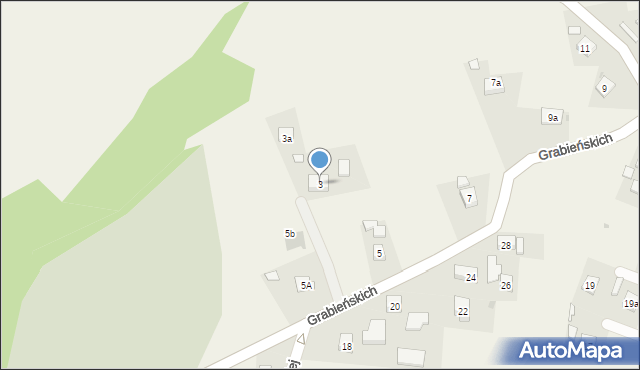 Czudec, Grabieńskich, 3, mapa Czudec