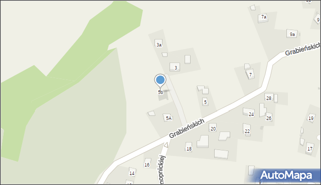Czudec, Grabieńskich, 5b, mapa Czudec