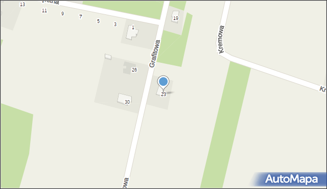 Czyżów, Grafitowa, 23, mapa Czyżów