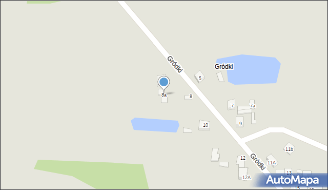 Dąbrowa Górnicza, Gródki, 8a, mapa Dąbrowa Górnicza