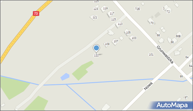 Dąbrowa Tarnowska, Grunwaldzka, 111, mapa Dąbrowa Tarnowska