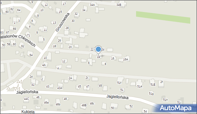 Dąbrowa Tarnowska, Gruszowska, 14, mapa Dąbrowa Tarnowska