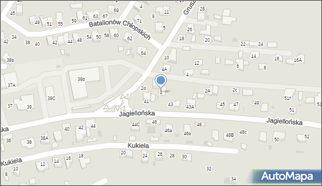 Dąbrowa Tarnowska, Gruszowska, 2, mapa Dąbrowa Tarnowska