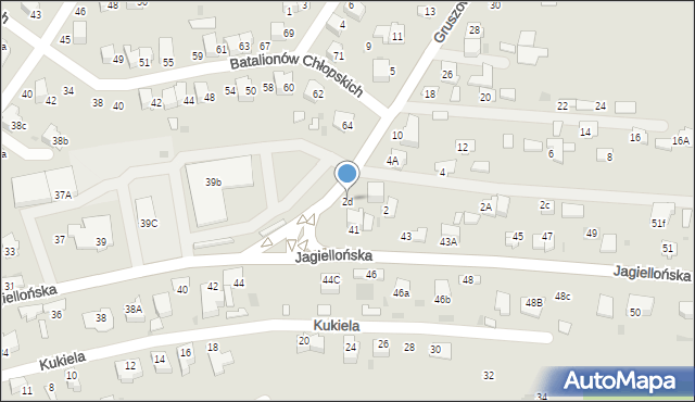 Dąbrowa Tarnowska, Gruszowska, 2d, mapa Dąbrowa Tarnowska