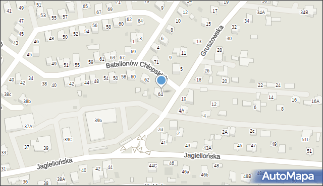 Dąbrowa Tarnowska, Gruszowska, 3, mapa Dąbrowa Tarnowska