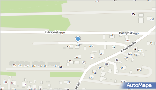 Dąbrowa Tarnowska, Gruszowska, 41b, mapa Dąbrowa Tarnowska