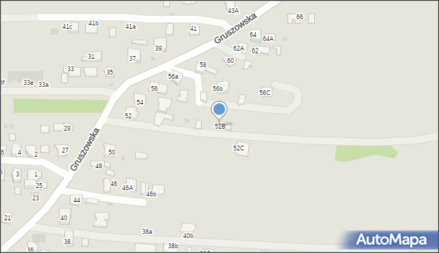 Dąbrowa Tarnowska, Gruszowska, 52B, mapa Dąbrowa Tarnowska