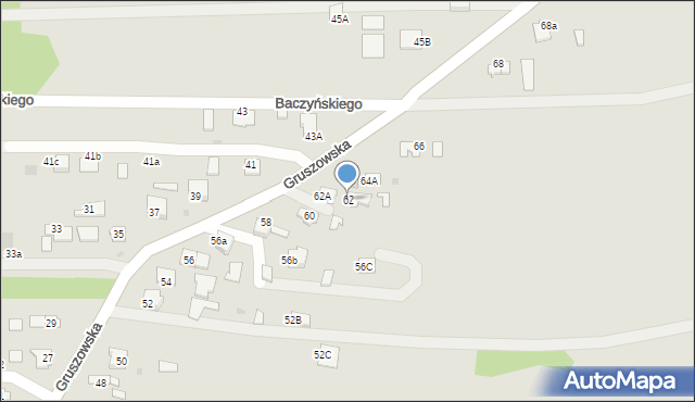 Dąbrowa Tarnowska, Gruszowska, 62, mapa Dąbrowa Tarnowska