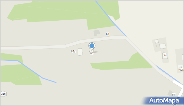 Dąbrowa Tarnowska, Gruszowska, 65, mapa Dąbrowa Tarnowska