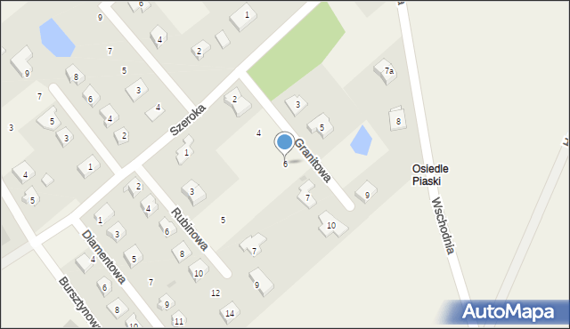 Dąbrówka, Granitowa, 6, mapa Dąbrówka