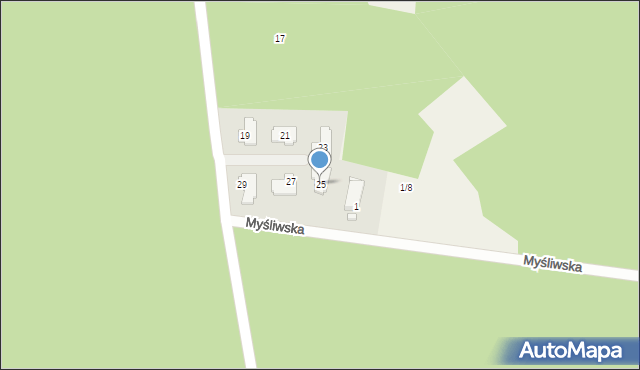 Dąbrówka Nowa, Grodzka, 25, mapa Dąbrówka Nowa