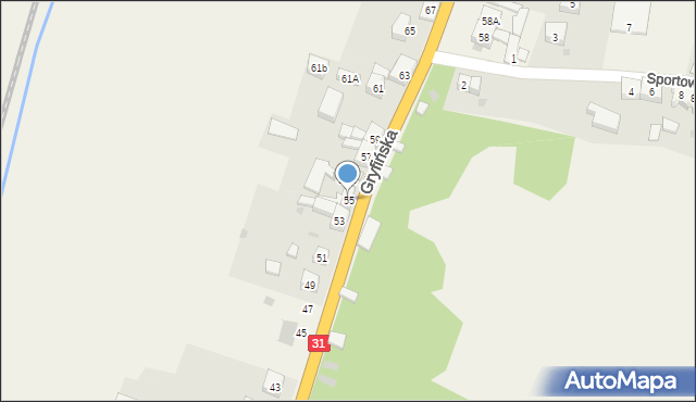 Daleszewo, Gryfińska, 55, mapa Daleszewo