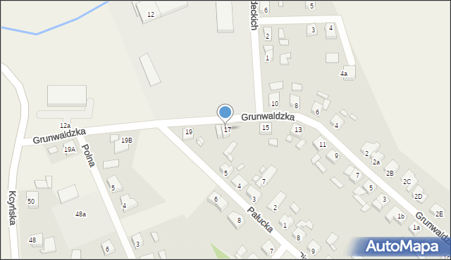 Damasławek, Grunwaldzka, 21A, mapa Damasławek