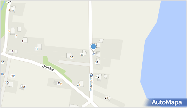 Dankowice, Graniczna, 37, mapa Dankowice