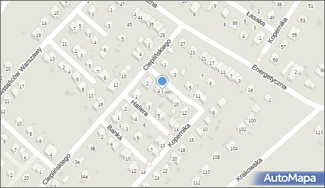 Dębica, Grota-Roweckiego Stefana, gen., 6, mapa Dębicy