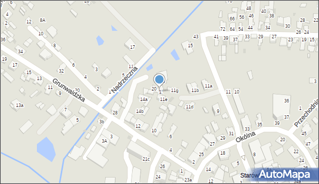 Dęblin, Grunwaldzka, 22, mapa Dęblin