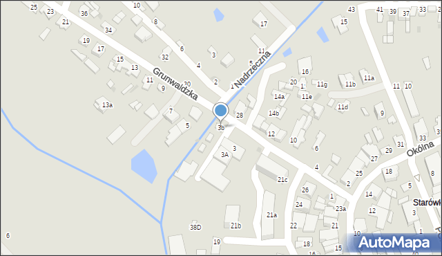 Dęblin, Grunwaldzka, 3b, mapa Dęblin