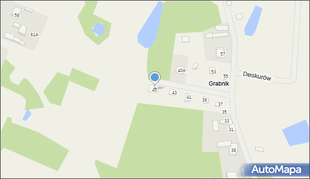 Deskurów, Grabnik, 45, mapa Deskurów