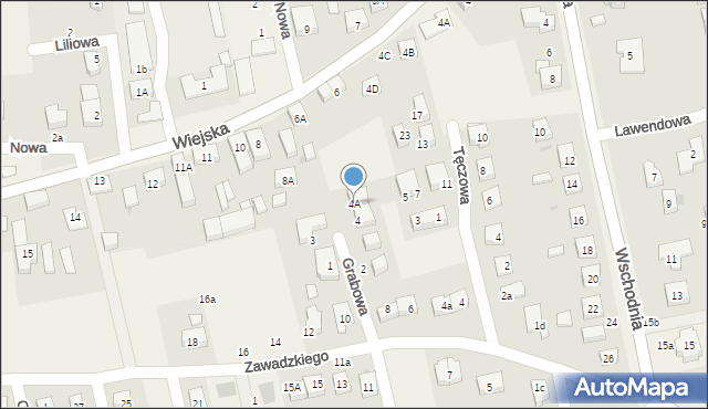 Długołęka, Grabowa, 4A, mapa Długołęka