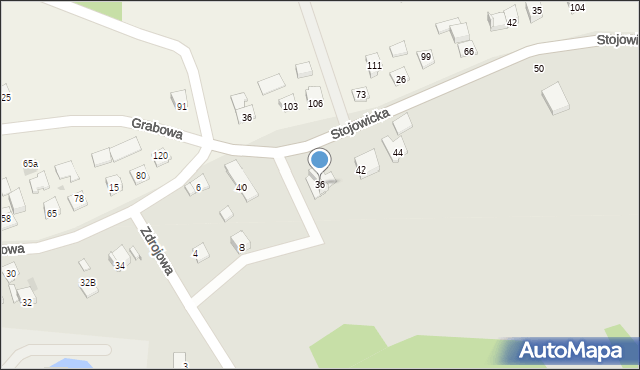 Dobczyce, Grabowa, 36, mapa Dobczyce
