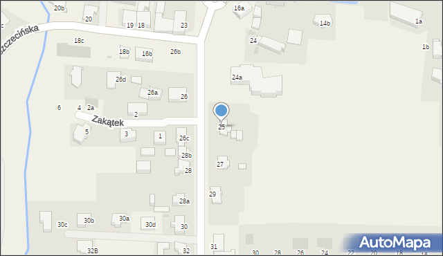 Dobra, Graniczna, 25, mapa Dobra