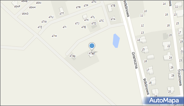 Dobra, Graniczna, 47ad, mapa Dobra