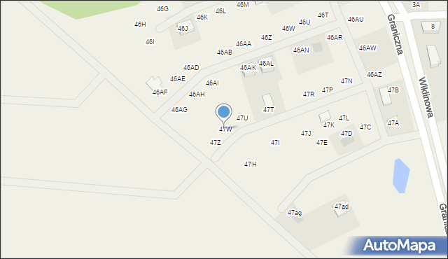Dobra, Graniczna, 47W, mapa Dobra