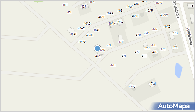 Dobra, Graniczna, 47Z, mapa Dobra