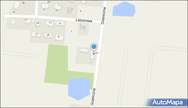 Dobra, Graniczna, 50, mapa Dobra
