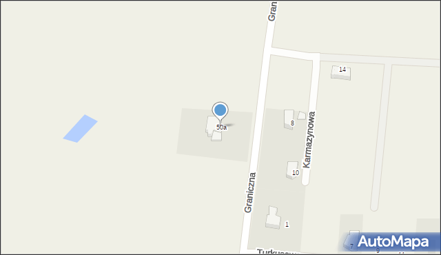 Dobra, Graniczna, 50a, mapa Dobra