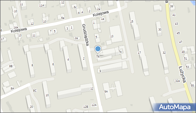 Dobre Miasto, Grudziądzka, 7A, mapa Dobre Miasto