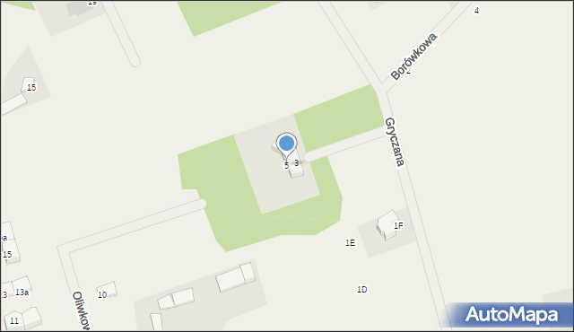 Dobrzewino, Gryczana, 5, mapa Dobrzewino