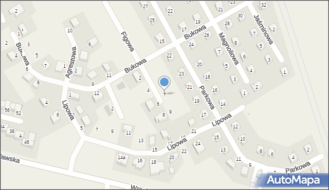 Dobrzykowice, Gruszowa, 7, mapa Dobrzykowice