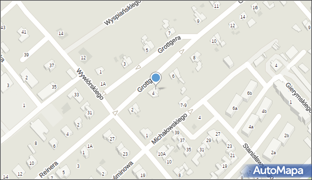 Drawsko Pomorskie, Grottgera Artura, 4a, mapa Drawsko Pomorskie