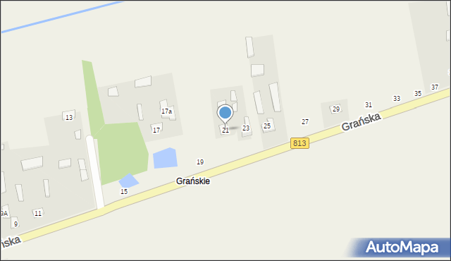 Drelów, Grańska, 21, mapa Drelów