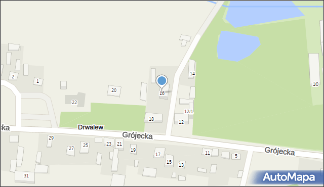 Drwalew, Grójecka, 16, mapa Drwalew