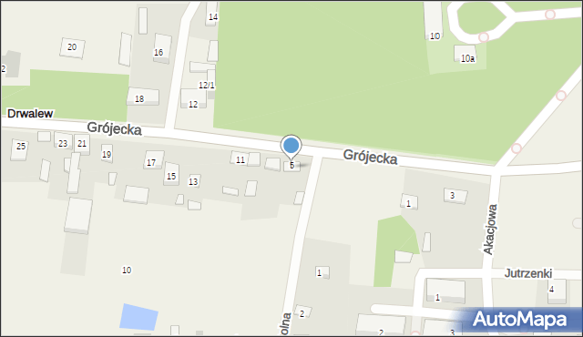 Drwalew, Grójecka, 7, mapa Drwalew