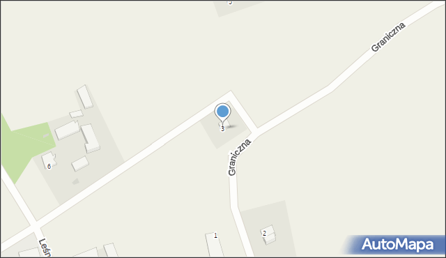 Dubeninki, Graniczna, 3, mapa Dubeninki