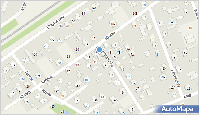 Duczki, Grabowska, 2a, mapa Duczki