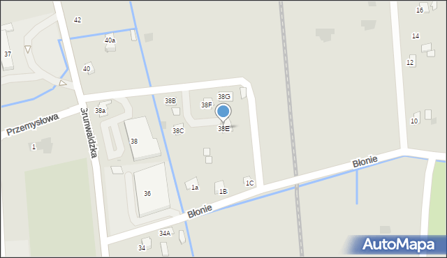 Dynów, Grunwaldzka, 38E, mapa Dynów