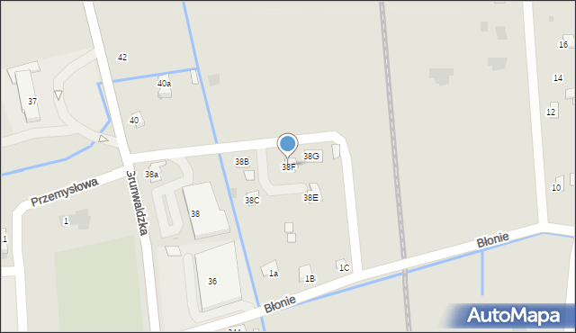 Dynów, Grunwaldzka, 38F, mapa Dynów