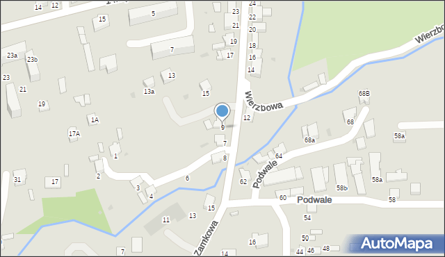 Dynów, Grunwaldzka, 9, mapa Dynów
